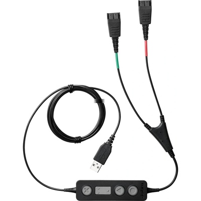 Jabra Jabra LINK 265 USB инсталационен кабел, USB-A към 2x QD, черен (265-09)
