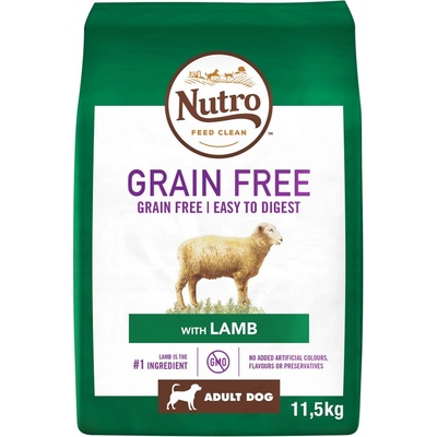 Nutro Grain Free Adult M Lamb 11,5 kg
