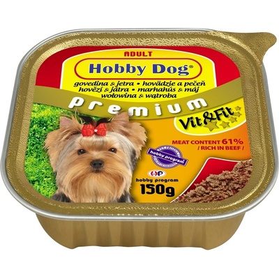 Hobby Premium Adult Dog hovězí a játra 150 g