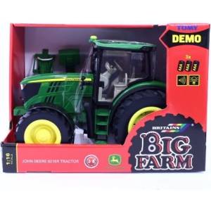 TOMY TOMY Britains John Deere 6210R w/dw 42837 /4 трактор (79371)