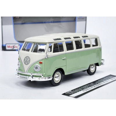 Volkswagen T1 Samba Buszelená/béžová Maisto 1:25