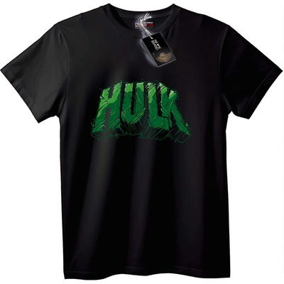 NOONEBRAND Тениска Hulk 3D Зелено Лого - XS, Black