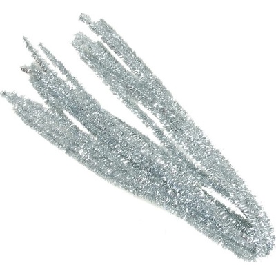 Drátek žinylka Luma 500 x 8mm, stříbrný 10ks