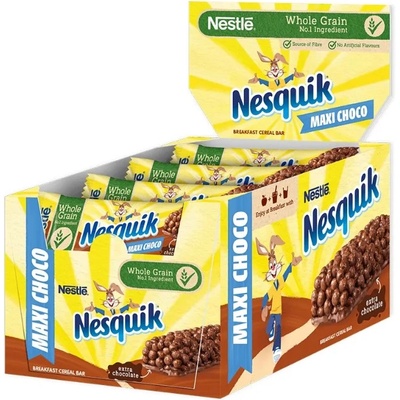 Nestle Зърнени десерти Nestle - Nesquik, Maxi choco, 16 броя х 25 g (12465270)