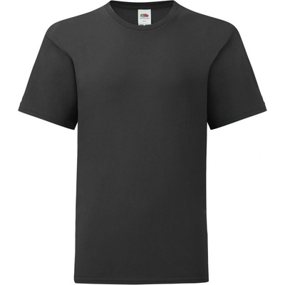 Fruit of the Loom tričko Kids Iconic 150 T black