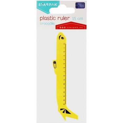 Starpak pravítko lietadlo 15 cm modré 470961