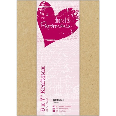 WEST DESIGN PRODUCTS LIMITED West Design Kartonové papíry Kraftstax 12 × 17 cm sada 100 ks