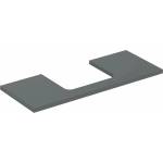 Geberit Плот за мивка Geberit One с изрез в средата, матова лава 120 см (505.285.00.3)