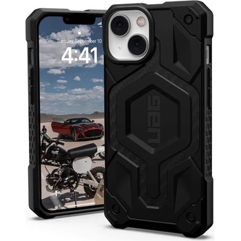 Urban Armor Gear Gear Monarch Pro MagSafe Case - удароустойчив хибриден кейс с MagSafe за iPhone 14 (черен-карбон)