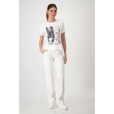 Monari triko 409331 off white vzor