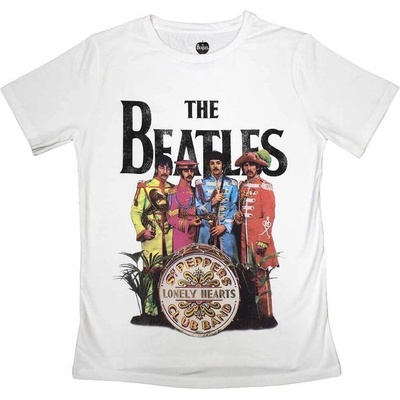 The Beatles Sgt Pepper White S Дамски Риза (<![CDATA[BT01LW01]]>)
