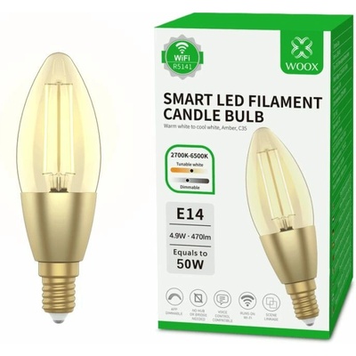 Woox R5141, WiFi Smart Bulb E14, C37, 470 lm R5141