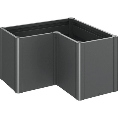 Biohort Vyvýšený záhon Belvedere Midi L100 plechový 102 x 102 x 61 cm tmavosivý metalický