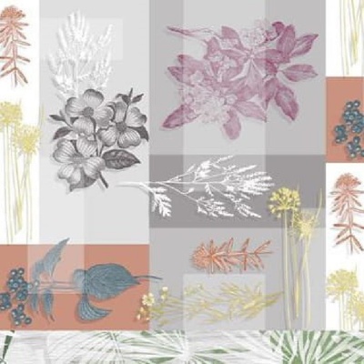Obrus PVC MIS512, metráž, 20 m x 140 cm, kvetinová koláž, IMPOL TRADE