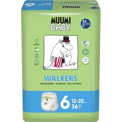MUUMI plenky BABY Walkers 6 Junior 12-20 kg 36 ks