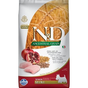 N&D Ancestral Grain Low Grain DOG Senior S/M Chicken & Pomegranate 2,5 kg