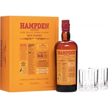 Hampden Estate HLCF Classic 60% 0,7 l (darčekové balenie 2 poháre)