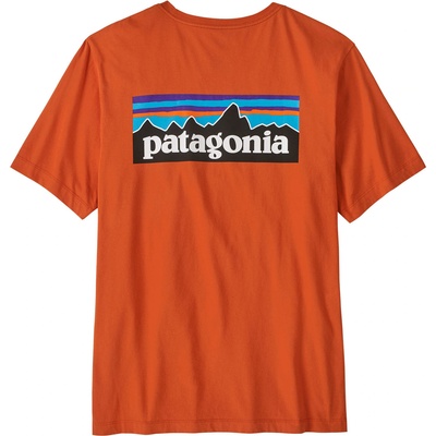 Patagonia P-6 Logo T-Shirt Размер: M / Цвят: оранжев