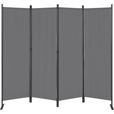 MultiGarden AW-022/4TLG Skládací zahradní a pokojový paraván 4 dílný 167 x 216 cm šedý – Zboží Dáma
