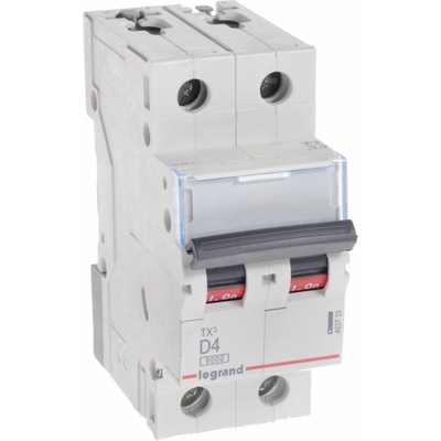 Legrand 2P D 4A 6kA AC S302 TX3 403733
