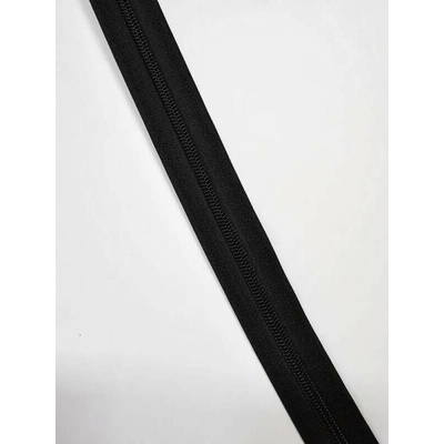 Zip černý 5 mm metráž