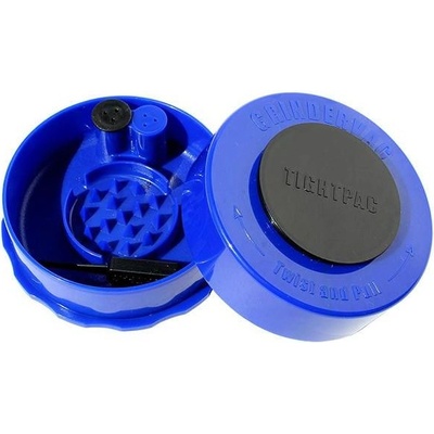 TightVac GrinderVac vzduchotěsná dóza s drtičkou modrá 60 ml