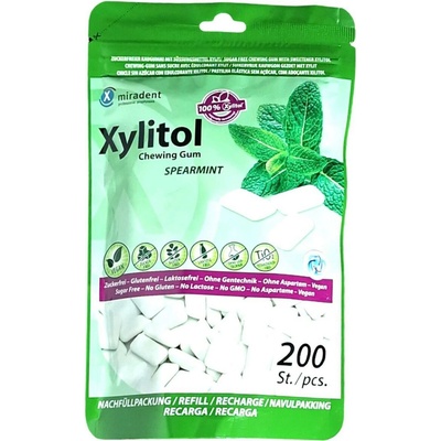 Miradent Xylitol SPEARMINT 200 ks – Zbozi.Blesk.cz