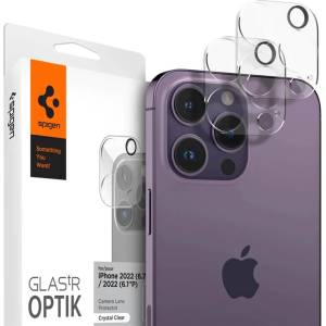 SPIGEN Защитен капак за камера Spigen Optik. tr Camera Protector 2-pack iPhone 14 Pro / 14 Pro Max, кристално прозрачен (AGL05228)