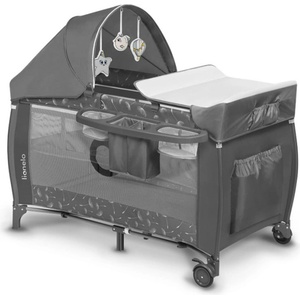 Lionelo Бебешка кошара Lionelo Sven Plus Grey Concrete (5903771705561)