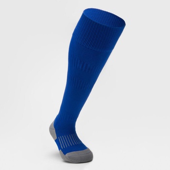 OFFLOAD Detské vysoké ponožky na rugby R500 modré indigo