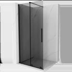 Mexen Velar плъзгаща се душ кабина Walk-in 75 x 200 cm, графит 8 мм, черна - 871-075-000-43-70 (871-075-000-43-70)