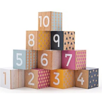 Image 1 of Bigjigs Toys Дървени блокове с номера (32004)