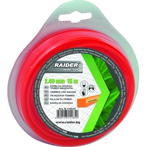 Raider Корда за косачка тример квадратна 2.40mm х 15m - agrogradina
