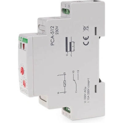 PCA-512/230 - Časová relé pro zpoždění vypnutí, 230V, 10A, 1x NO/NC