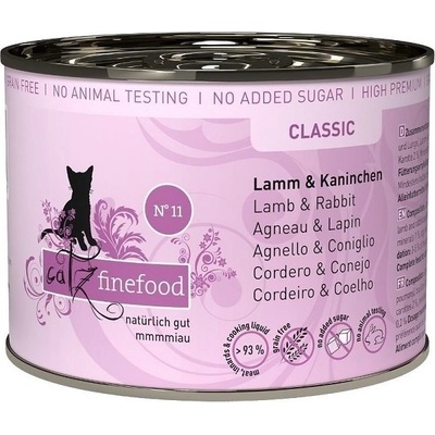 Catz finefood No.11 s jahňacím a králičím mäsom 200 g