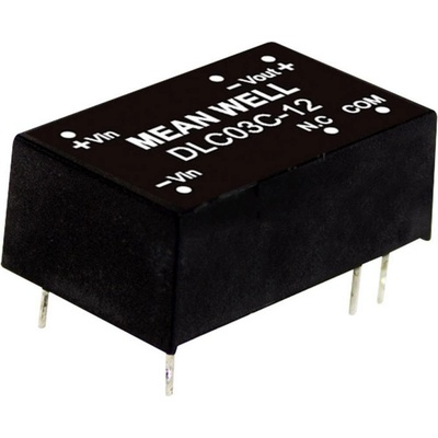 MEAN WELL DLC03C-12 DC / DC menič napätia, modul 15 V/DC 125 mA 3 W Počet výstupov: 2 x