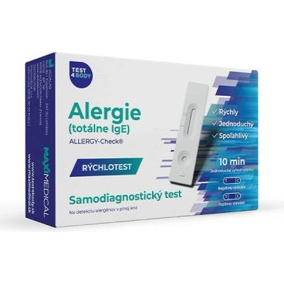 Maximedical Rýchlotest Alergie-totálne IgE samodiagnostický test z krvi