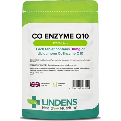 LINDENS Health + Nutrition Koenzym Q10 30 mg 120 tablet