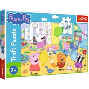 Trefl Пъзел Trefl от 24 макси части - Прасенцето Пепа играе с приятели (14367) - baby