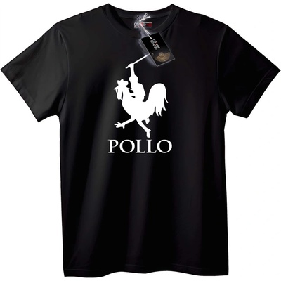 Тениска Петел Поло - 2XL, Black