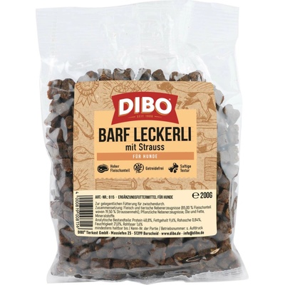 DIBO BARF so pštrosím 200 g