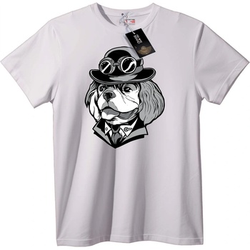 NOONEBRAND Тениска Steampunk Куче - 2XL, Black