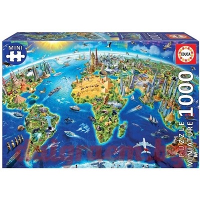 Educa Пъзел educa 19036 - 1000 части - Световни символи миниатюра (edu19036)