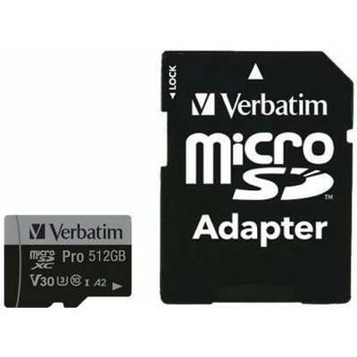 Verbatim MicroSDXC 512GB Pro 47046