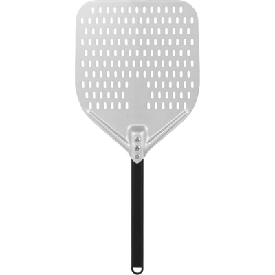 TECHNICA Perforovaná lopata na pizzu z anodového hliníku s hliníkovým úchytem, čtvercová, 310x355x660 mm | TECHNICA, Pizza Line