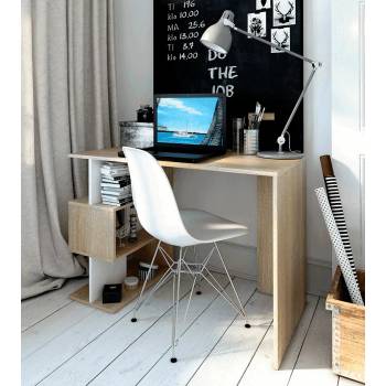 Image 1 of Бюро Abes 110x55x75.2 cm Дъб сонома и бяло