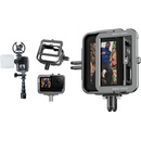 Telesin Aluminum cage for GoPro Hero 11 / 10 / 9 + vertical adapter GP-FMS-G11-TZ