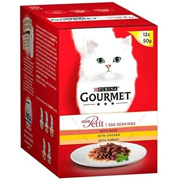 Image 1 of Purina Gourmet Mon Petit Chicken Mix паучове за котки с птичи меса 6 * 50gr