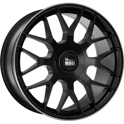MAM GT1 8x18 5x100 + 112 ET45 black lip polish
