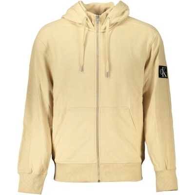 Calvin Klein Felpa Con Zip Uomo Beige Bežová